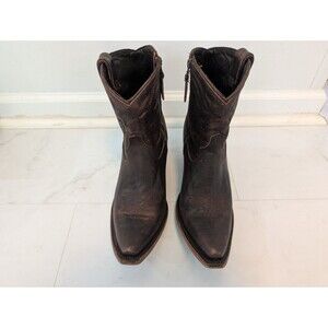 Lane SMOKESHOW Bootie - Size 10, Cognac - Women's Brown Cowboy Ankle Boots